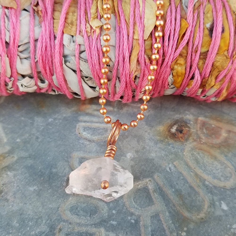 Quartz Crystal Charm for Pets & People